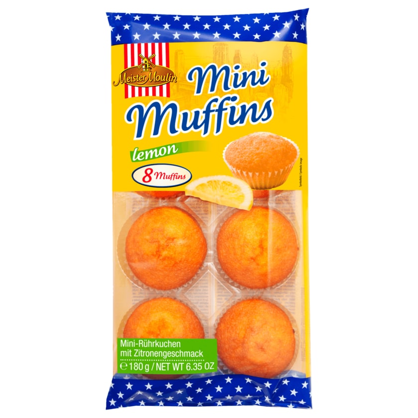 Meister Moulin Mini Muffins Lemon 180g, 8 Stück